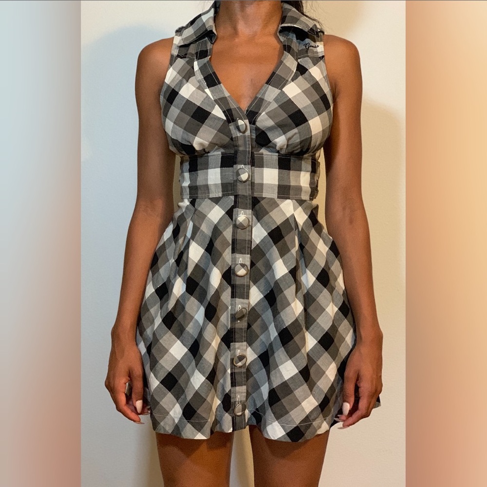GUESS Checkered Dress